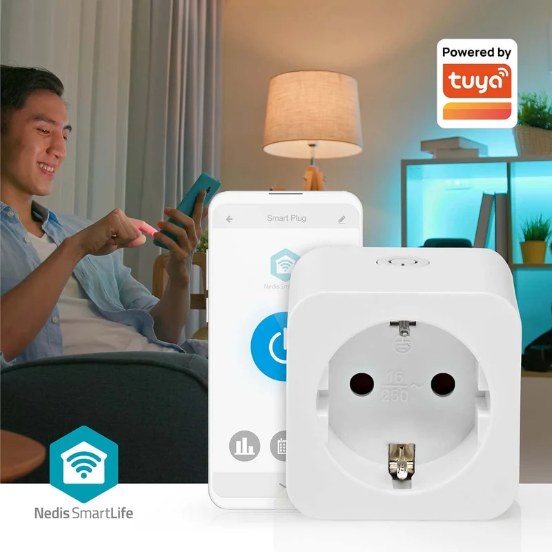 SmartLife Slimme Stekker Wi-Fi - IP21 - Energiemeter
