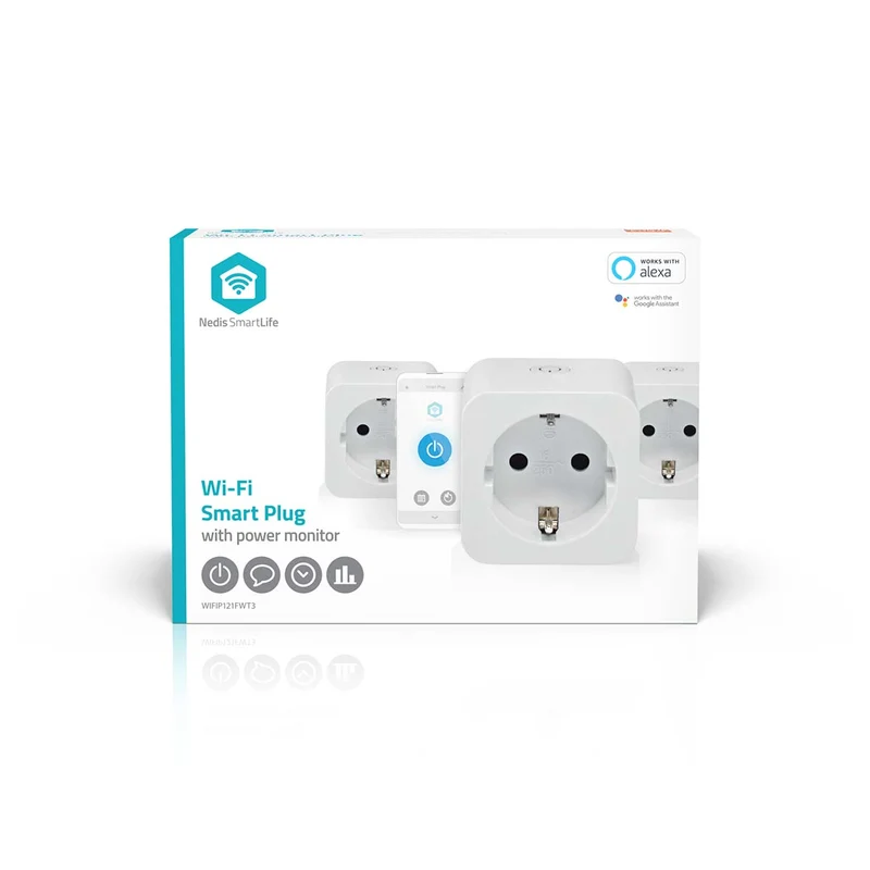 SmartLife Slimme Stekker Wi-Fi - IP21 - Energiemeter