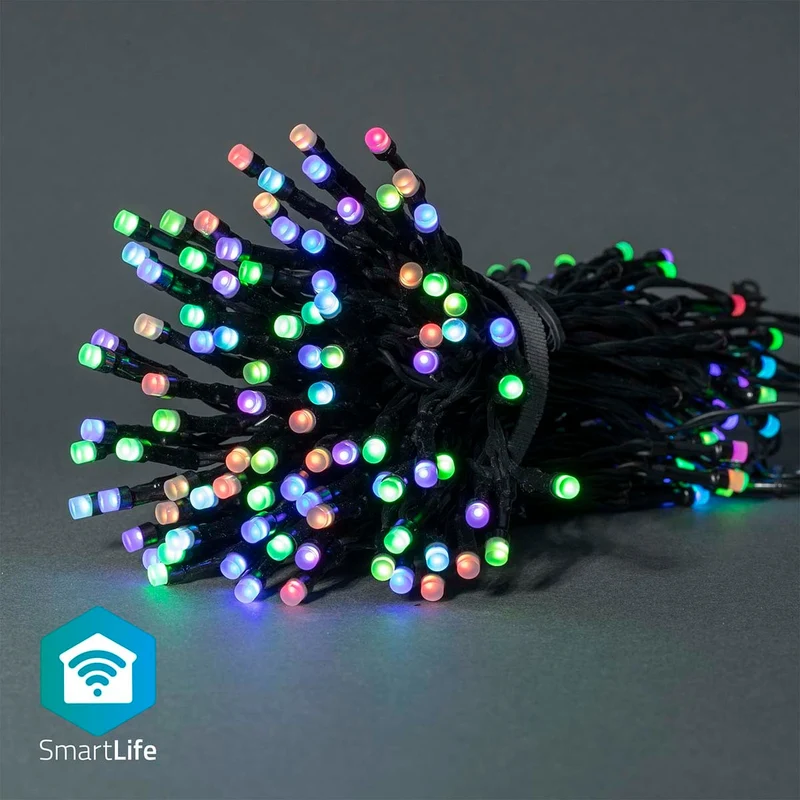 SmartLife-kerstverlichting Koord - Wi-Fi - RGB