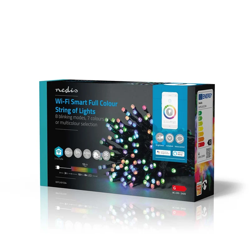SmartLife-kerstverlichting Koord - Wi-Fi - RGB