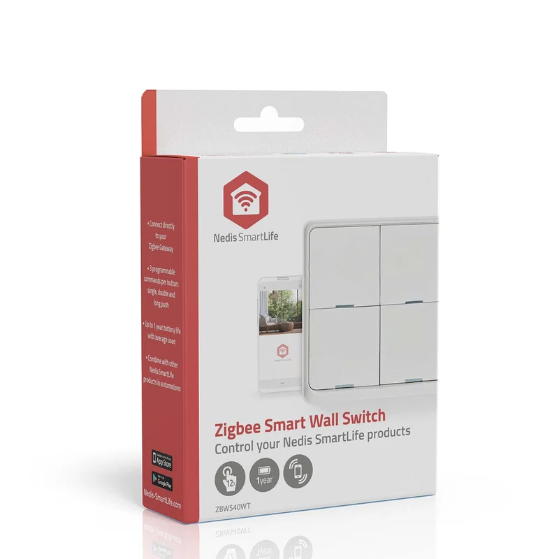 SmartLife Wandschakelaar Zigbee 3.0 - Muurmontage - Android™ / IOS