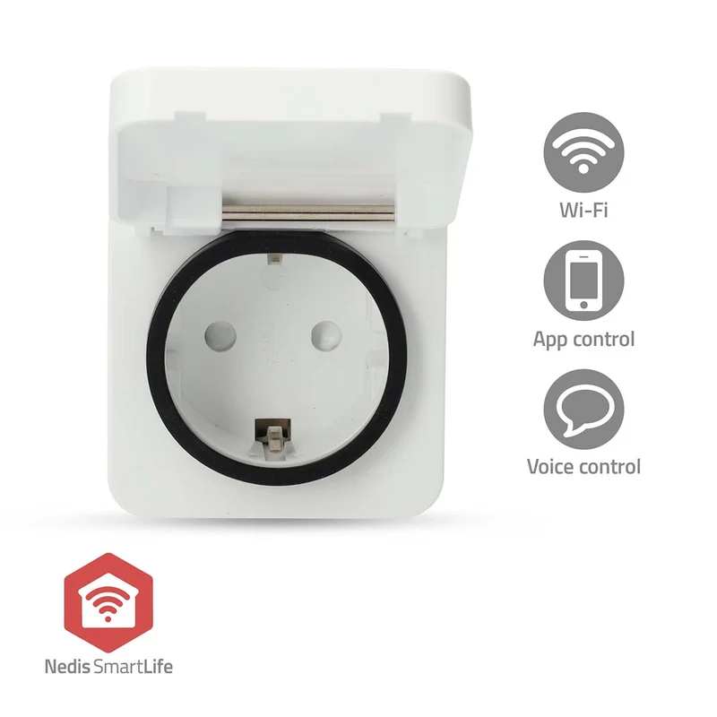 SmartLife Slimme Stekker Zigbee 3.0 - IP44 - Energiemeter