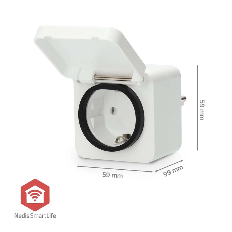 SmartLife Slimme Stekker Zigbee 3.0 - IP44 - Energiemeter
