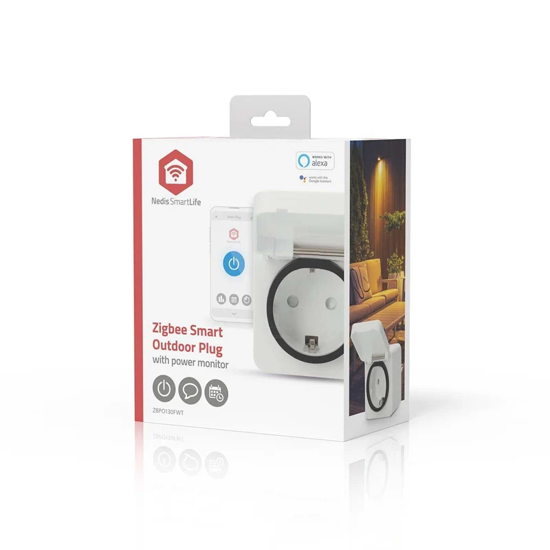 SmartLife Slimme Stekker Zigbee 3.0 - IP44 - Energiemeter