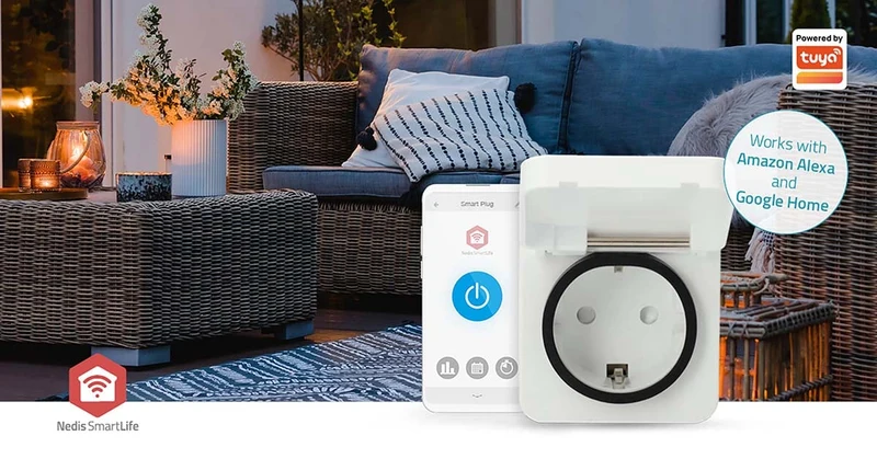 SmartLife Slimme Stekker Zigbee 3.0 - IP44 - Energiemeter