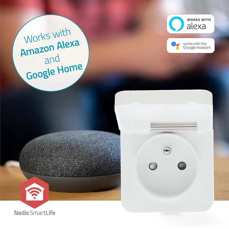SmartLife Slimme Stekker Zigbee 3.0 - IP44 - Energiemeter