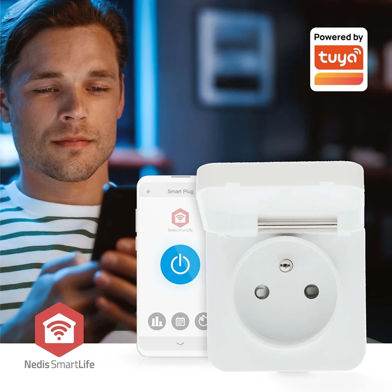 SmartLife Slimme Stekker Zigbee 3.0 - IP44 - Energiemeter