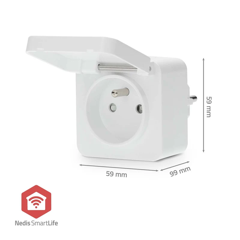 SmartLife Slimme Stekker Zigbee 3.0 - IP44 - Energiemeter