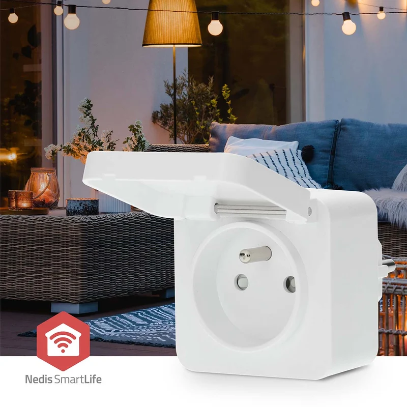 SmartLife Slimme Stekker Zigbee 3.0 - IP44 - Energiemeter