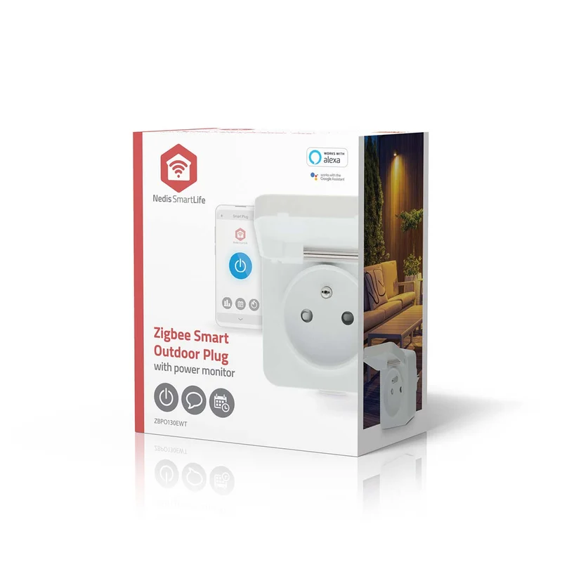 SmartLife Slimme Stekker Zigbee 3.0 - IP44 - Energiemeter