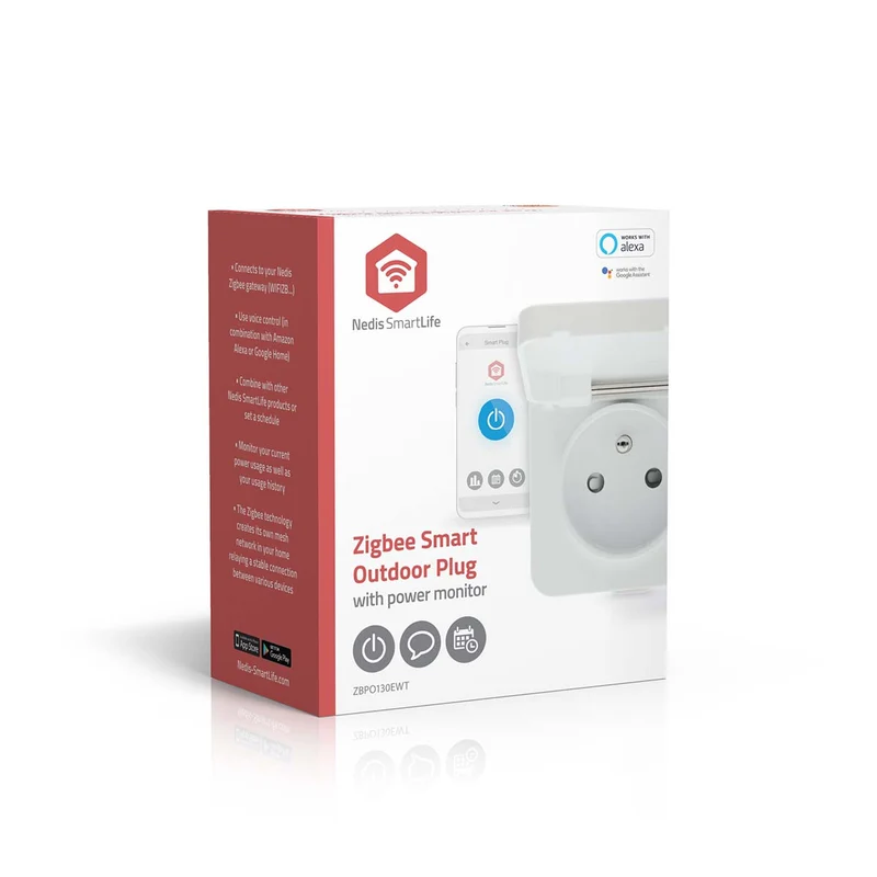 SmartLife Slimme Stekker Zigbee 3.0 - IP44 - Energiemeter