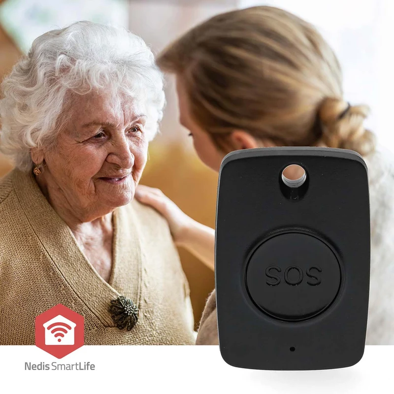 Smart Home Paniekknop Zigbee 3.0 - CR2025 - Zwart
