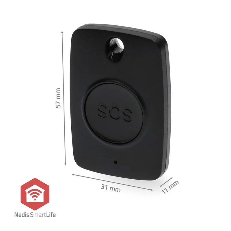 Smart Home Paniekknop Zigbee 3.0 - CR2025 - Zwart