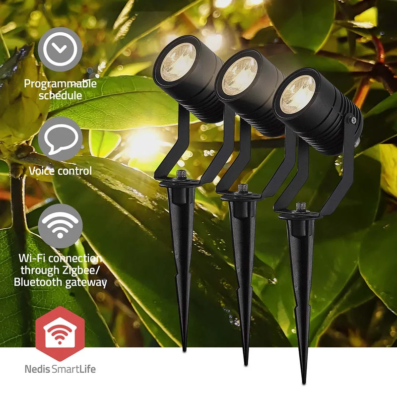 Smartlife Buitenlamp 3 x 90 lm - Zigbee 3.0 - 3 x 3W