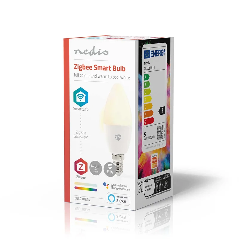 SmartLife Multicolour Lamp Zigbee 3.0 - E14 - 470 lm
