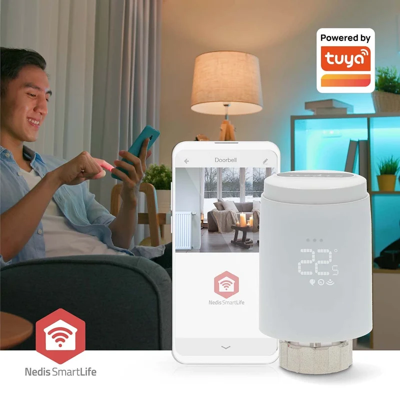 SmartLife Radiatorbediening Zigbee 3.0 - Batterij Gevoed - LED
