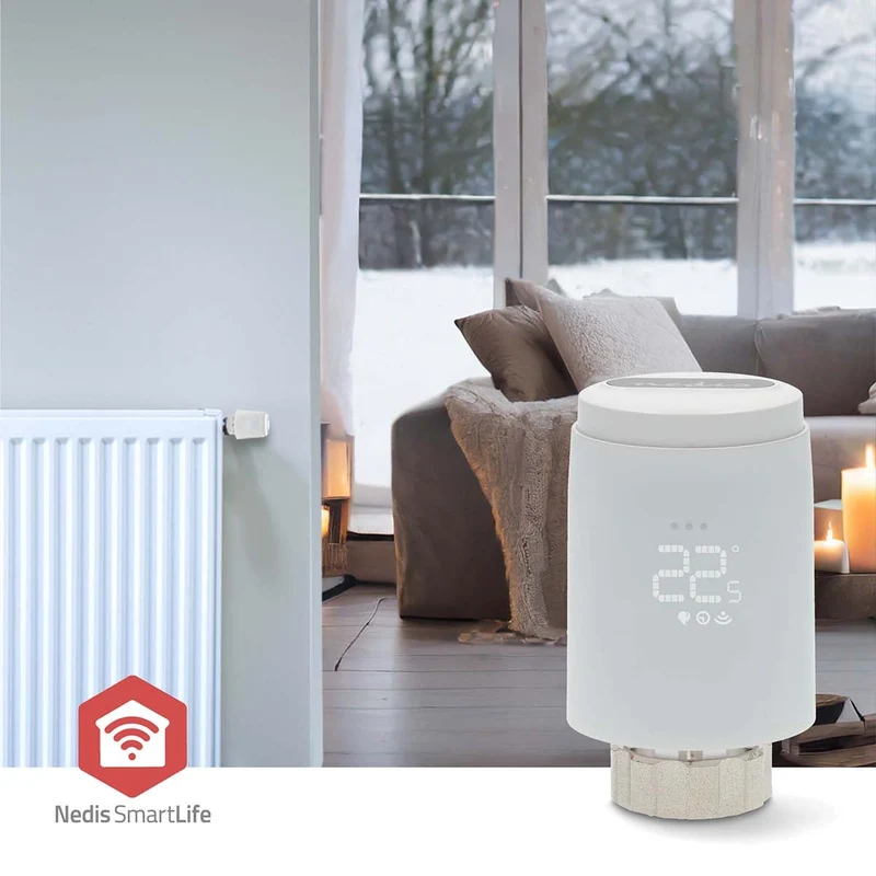 SmartLife Radiatorbediening Zigbee 3.0 - Batterij Gevoed - LED