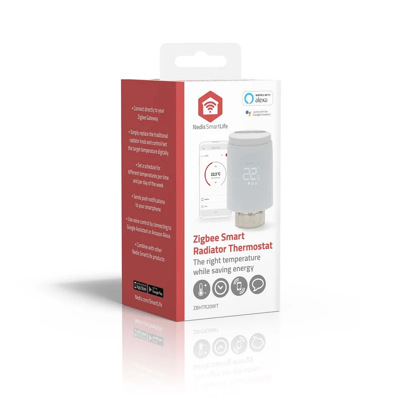 SmartLife Radiatorbediening Zigbee 3.0 - Batterij Gevoed - LED