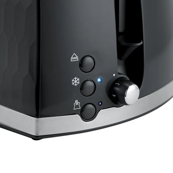 Russell Hobbs Honeycomb 2-Slice Toaster, Black