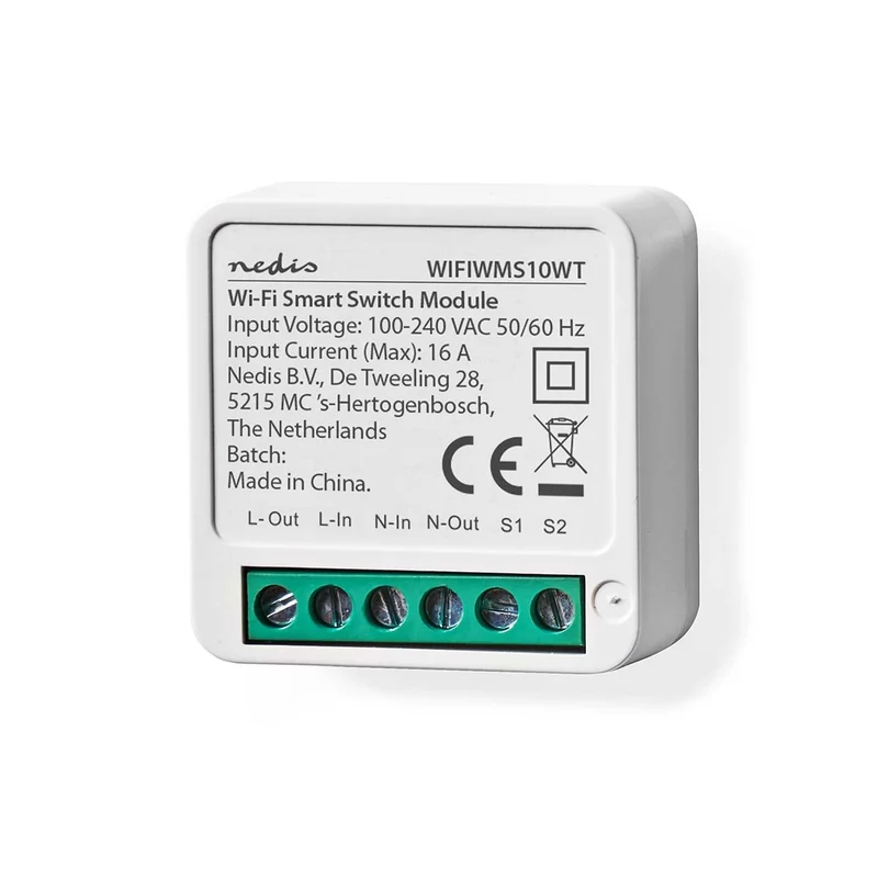 SmartLife inbouwmodule Wi-Fi - Schakelaar - 3680W