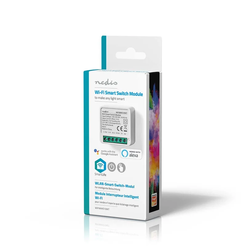 SmartLife inbouwmodule Wi-Fi - Schakelaar - 3680W
