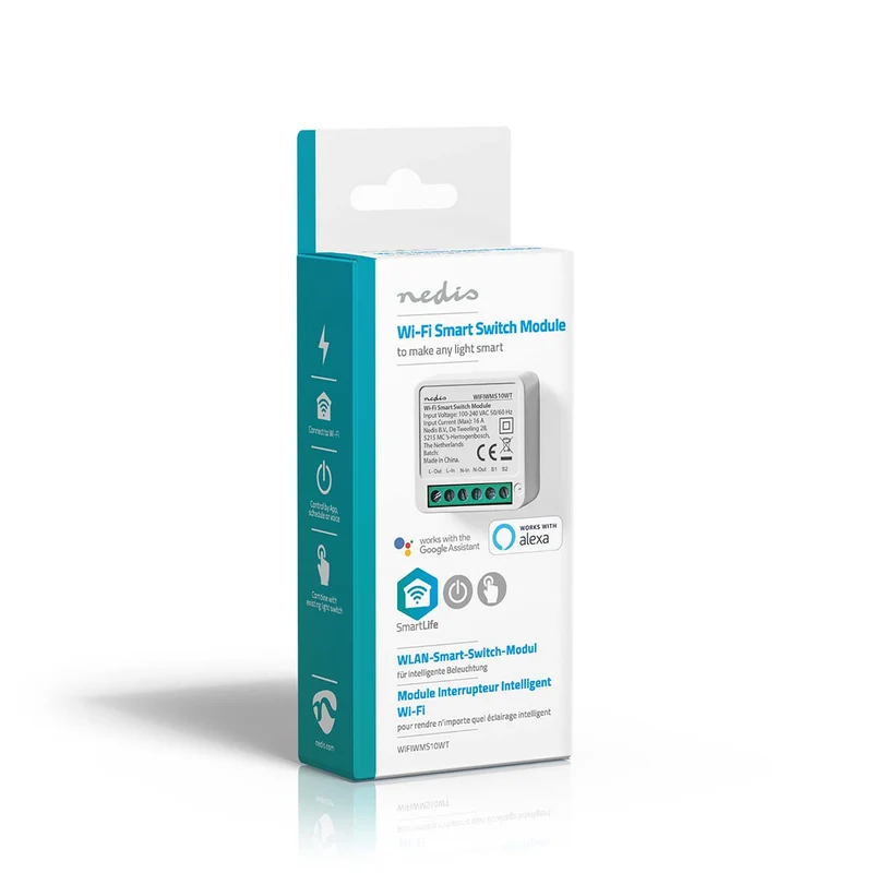 SmartLife inbouwmodule Wi-Fi - Schakelaar - 3680W