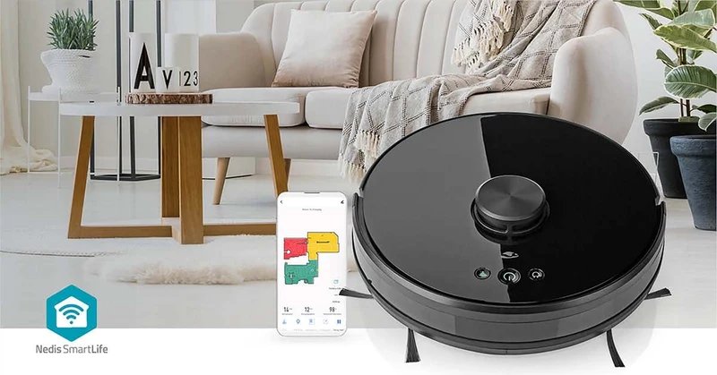 SmartLife Robotstofzuiger Navigatiemethode: Laser navigatie - Wi-Fi - Capaciteit opvangreservoir: 0.6l