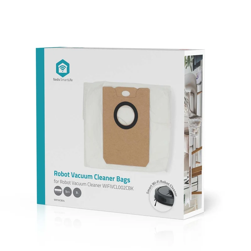 Stofzuigerzak 5 Stuks - Synthetisch - Meest verkocht voor: Nedis® WIFIVCL002CBK