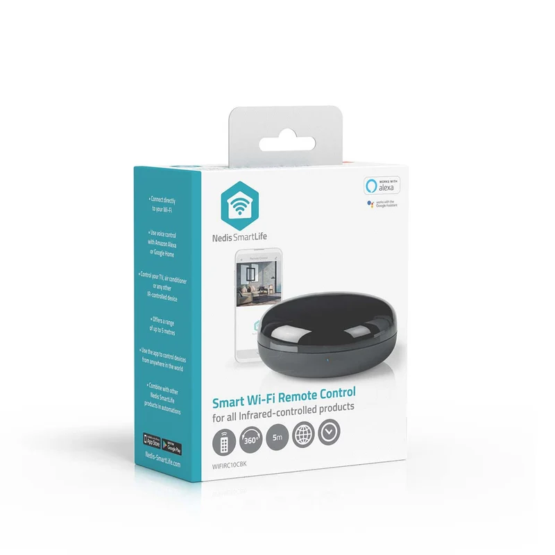 SmartLife IR Afstandsbediening Wi-Fi - Universeel - Signaalbereik: 5m