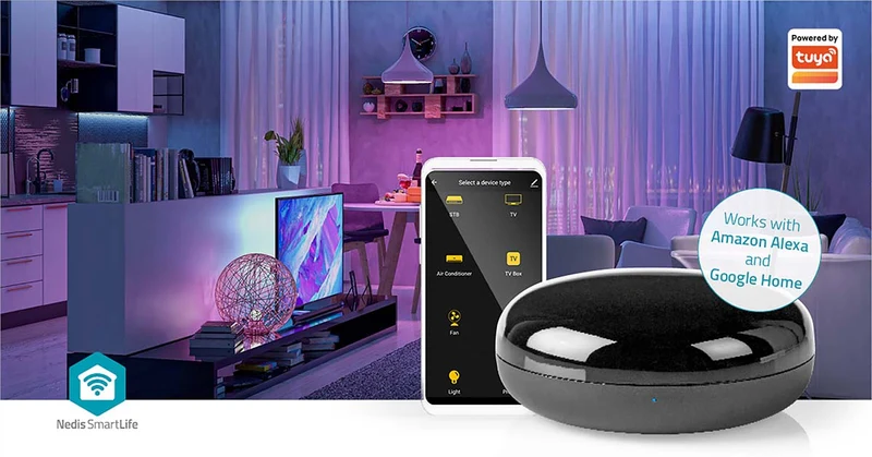 SmartLife IR Afstandsbediening Wi-Fi - Universeel - Signaalbereik: 5m