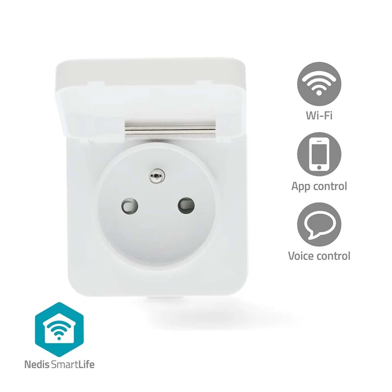 SmartLife Slimme Stekker Wi-Fi - IP44 - Energiemeter