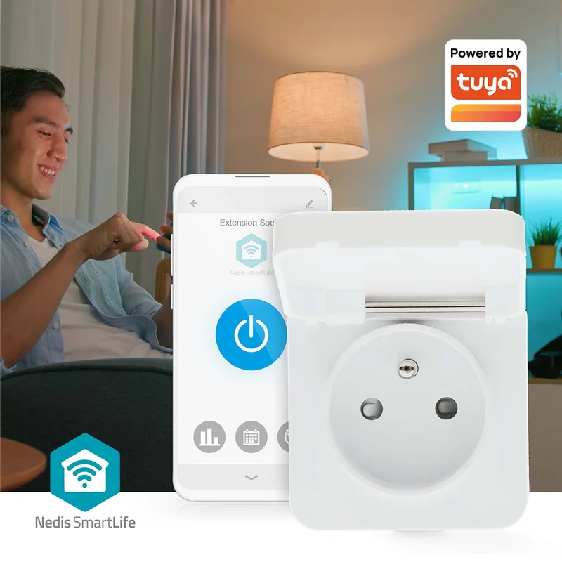 SmartLife Slimme Stekker Wi-Fi - IP44 - Energiemeter