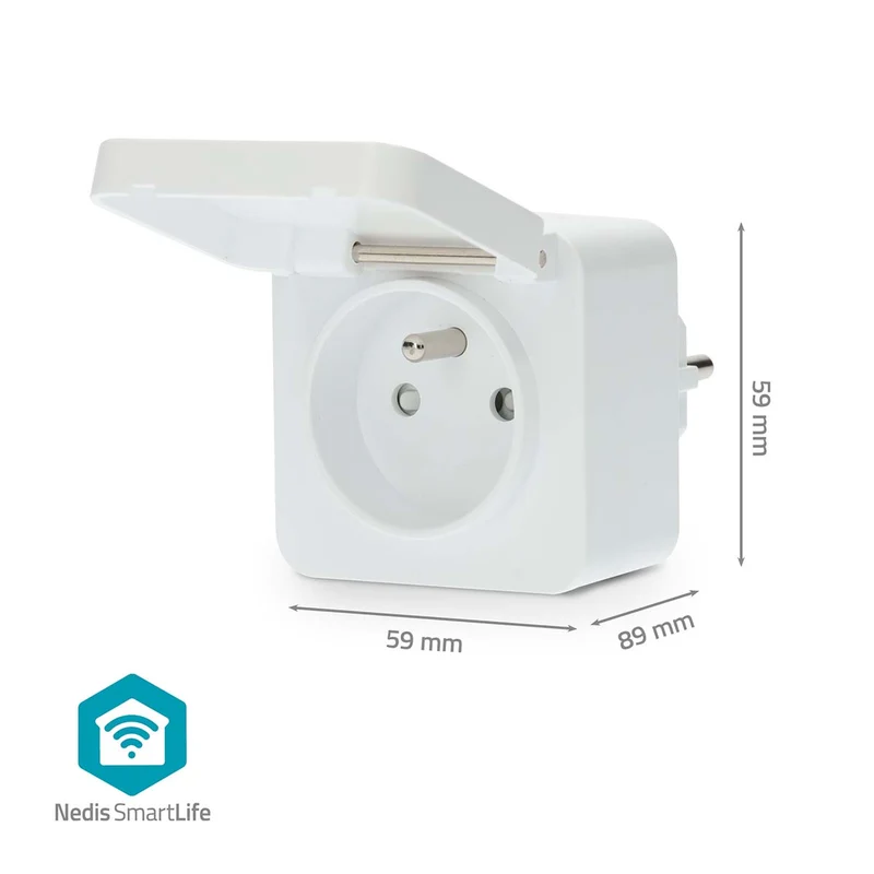 SmartLife Slimme Stekker Wi-Fi - IP44 - Energiemeter