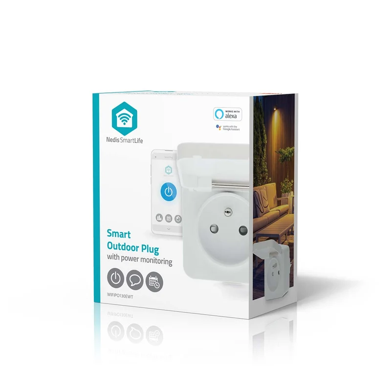 SmartLife Slimme Stekker Wi-Fi - IP44 - Energiemeter