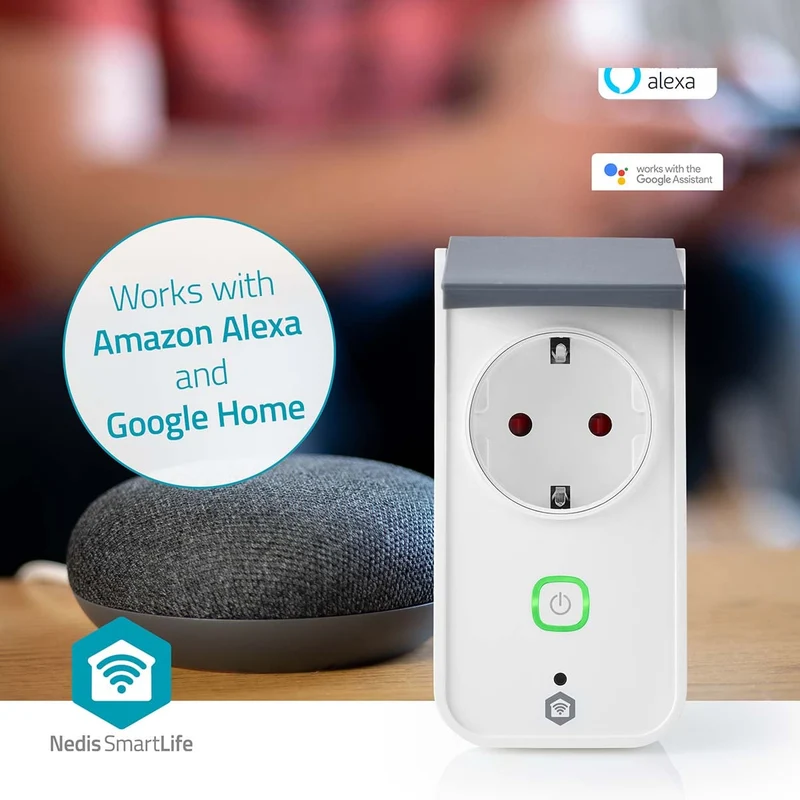 SmartLife Slimme Stekker Wi-Fi - IP44 - Energiemeter