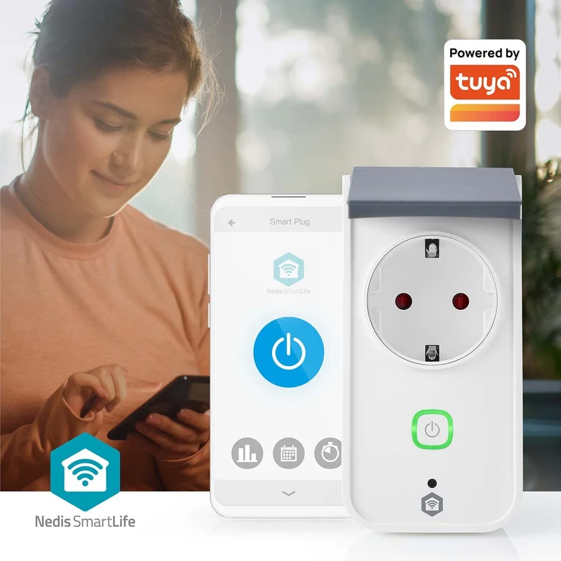 SmartLife Slimme Stekker Wi-Fi - IP44 - Energiemeter