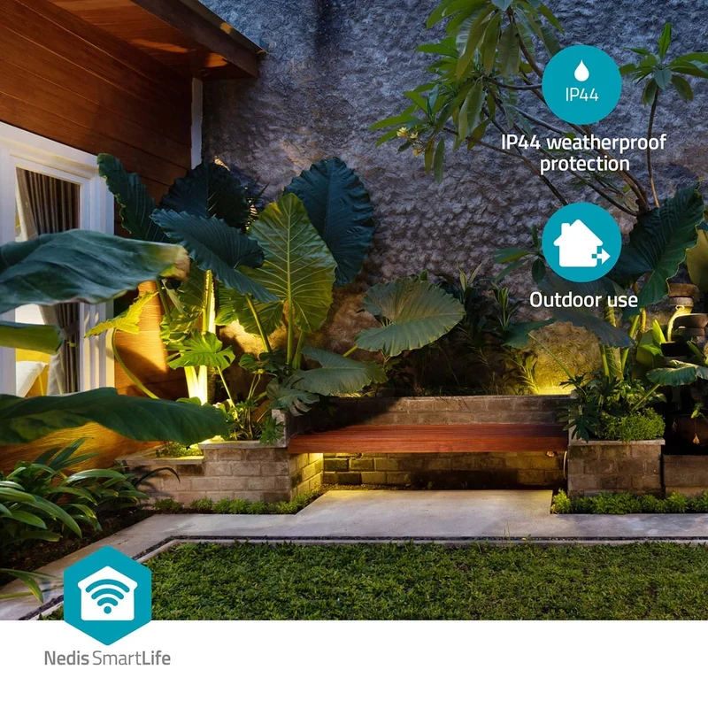 SmartLife Slimme Stekker Wi-Fi - IP44 - Energiemeter