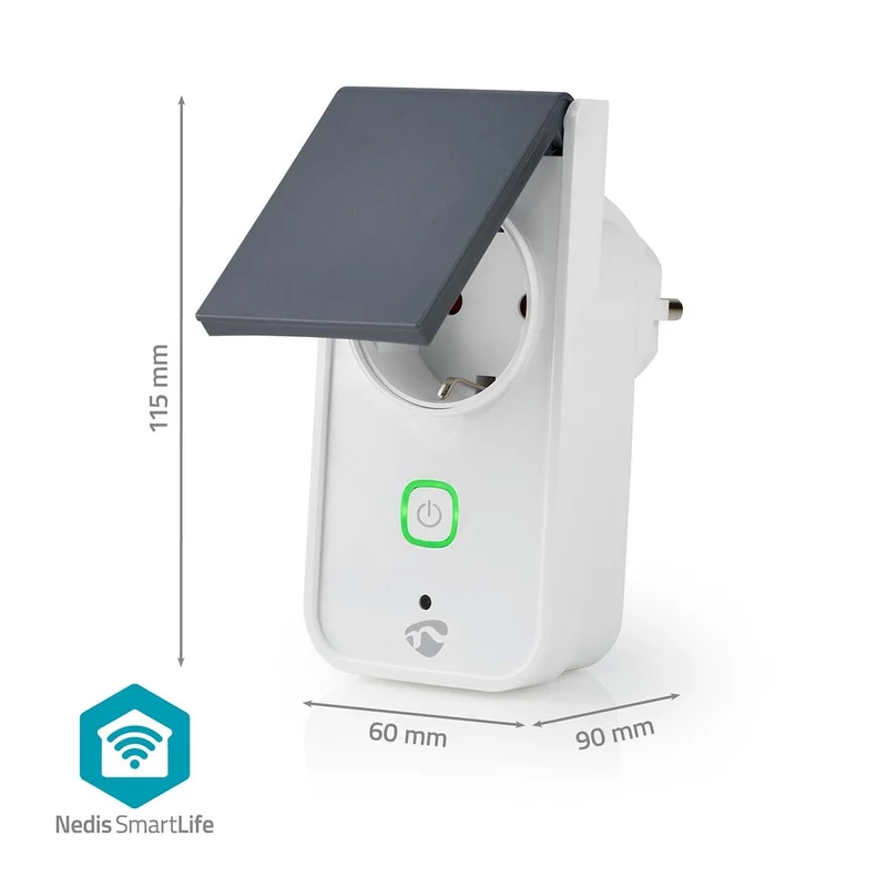 SmartLife Slimme Stekker Wi-Fi - IP44 - Energiemeter
