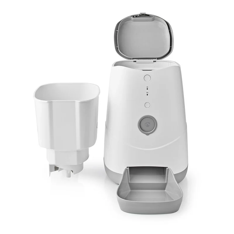 SmartLife Dierenvoeding Dispenser Automatische Voerbak Kat en Hond - Wi-Fi - 3.7l