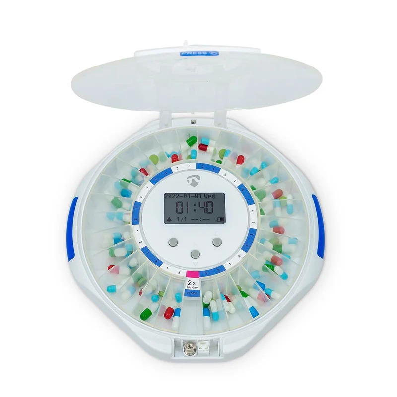 SmartLife Medicijndispenser Wi-Fi - 28 Compartimenten - Aantal alarmtijden: 9 alarmtijden per dag