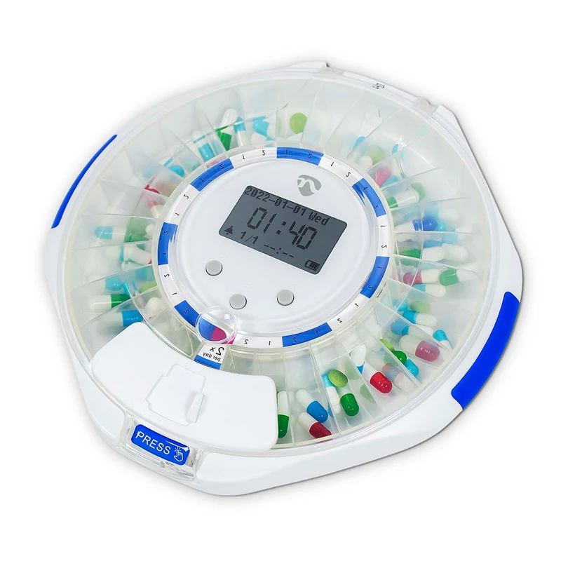 SmartLife Medicijndispenser Wi-Fi - 28 Compartimenten - Aantal alarmtijden: 9 alarmtijden per dag