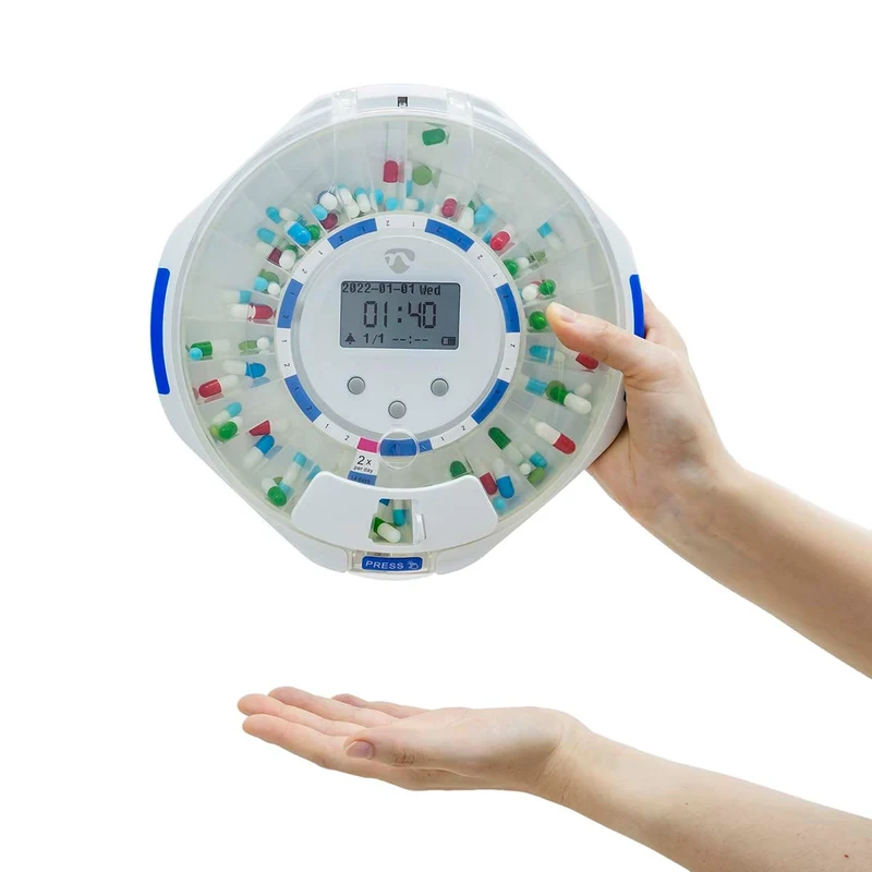 SmartLife Medicijndispenser Wi-Fi - 28 Compartimenten - Aantal alarmtijden: 9 alarmtijden per dag