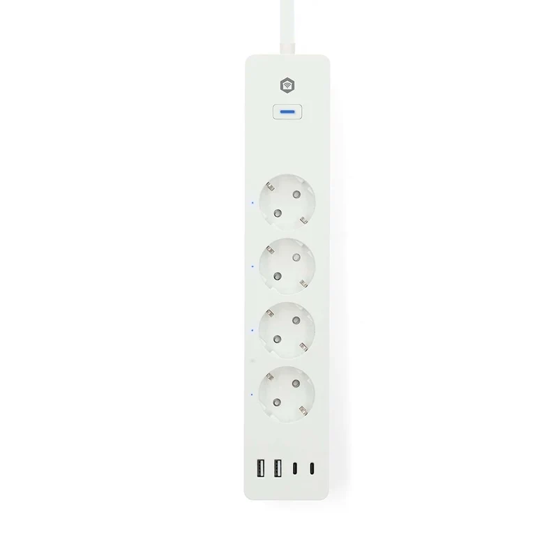 SmartLife Stekkerdoos Wi-Fi - 2x USB-A / 2x USB-C™ / 4x plug with earth contact (CEE 7/3) - 16.0A