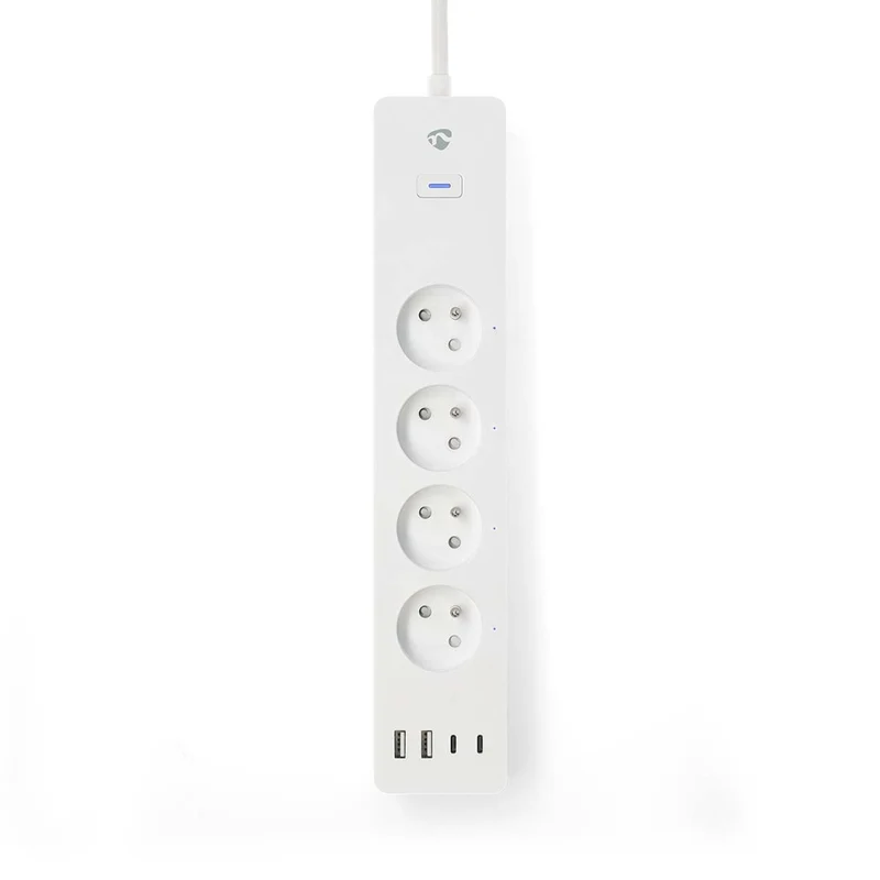 SmartLife Stekkerdoos Wi-Fi - 2x USB-A / 2x USB-C™ / 4x plug with earth contact (CEE 7/5) - 16.0A