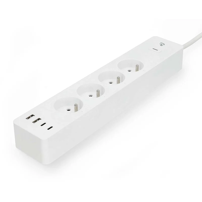 SmartLife Stekkerdoos Wi-Fi - 2x USB-A / 2x USB-C™ / 4x plug with earth contact (CEE 7/5) - 16.0A