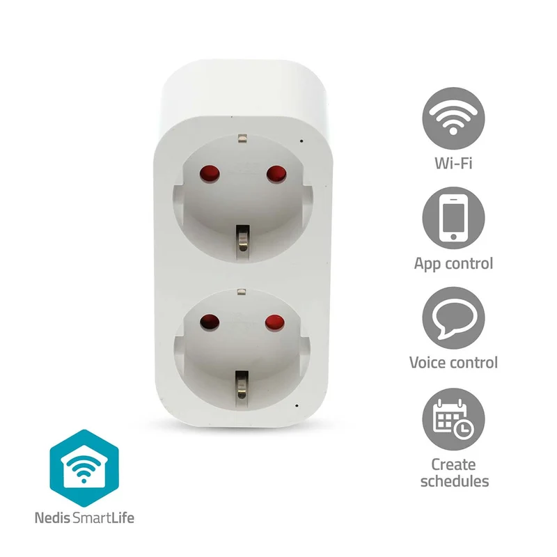 SmartLife Slimme Stekker Wi-Fi - IP21 - Energiemeter