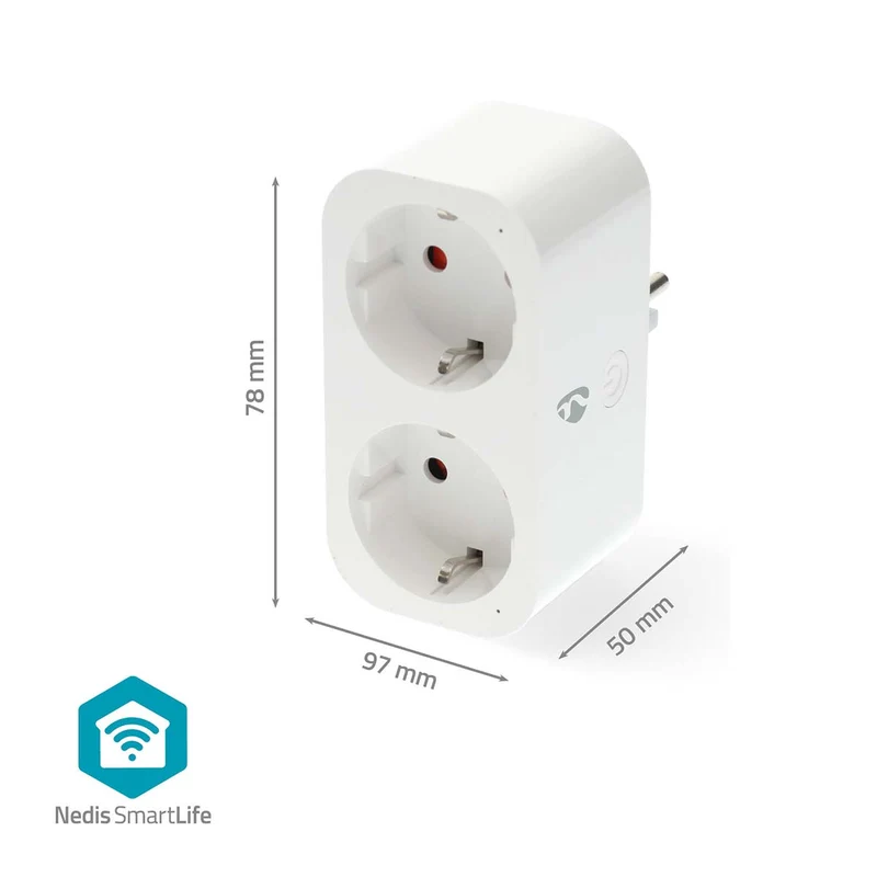 SmartLife Slimme Stekker Wi-Fi - IP21 - Energiemeter