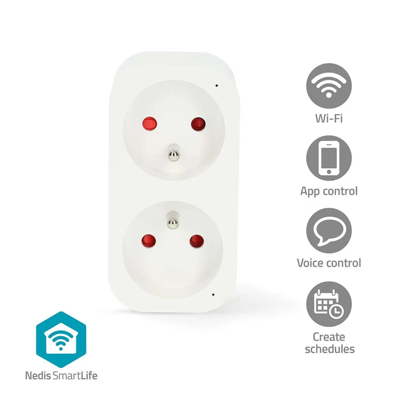 SmartLife Slimme Stekker Wi-Fi - IP21 - Energiemeter