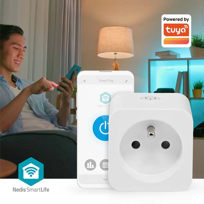 SmartLife Slimme Stekker Wi-Fi - IP21 - Energiemeter
