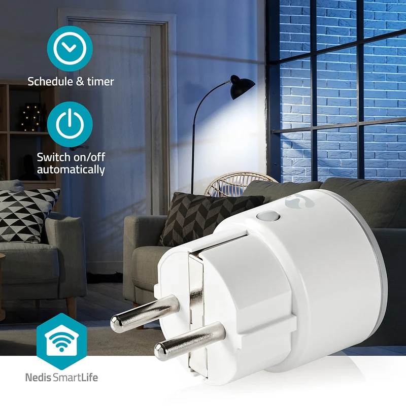 SmartLife Slimme Stekker Wi-Fi - IP21 - Energiemeter